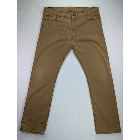 Levis 514 Straight Fit Brown/Tan 39W 32L Jeans (Inner Tags Removed) - Picture 2 of 8
